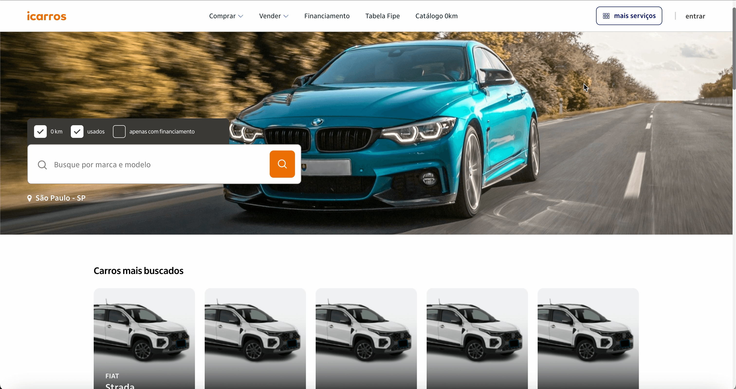 iCarros (Itaú's company) – screenshot 1