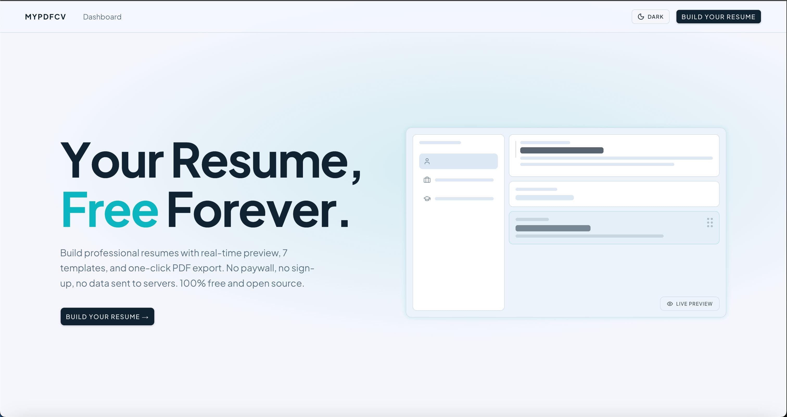 MYPDFCV – screenshot 3